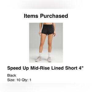 lululemon athletica speed up shorts